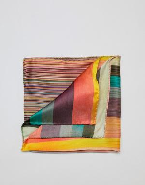 Шелковый платок для нагрудного кармана Paul Smith. Цвет: мульти