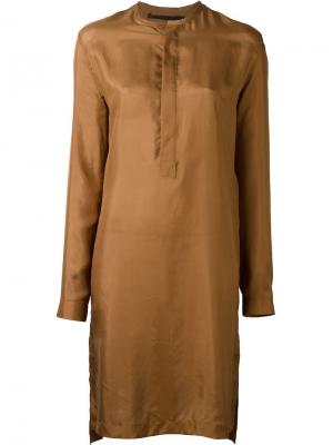 Платье-туника Igu Haider Ackermann. Цвет: коричневый
