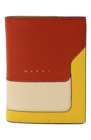 Кожаный кошелек Marni. Цвет: коричневый