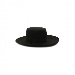 Шляпа из шерсти кролика Balmain. Цвет: чёрный