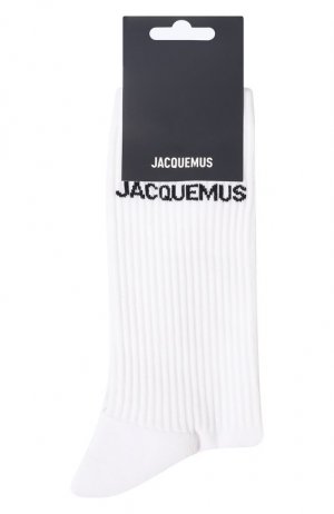 Хлопковые носки Jacquemus. Цвет: белый