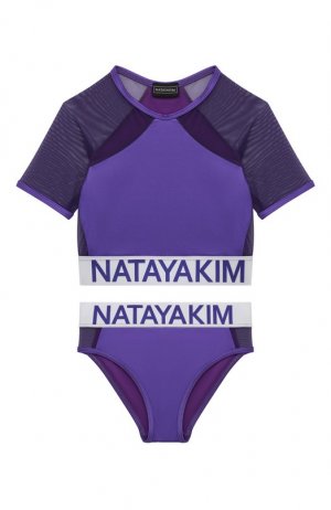 Раздельный купальник NATAYAKIM. Цвет: фиолетовый