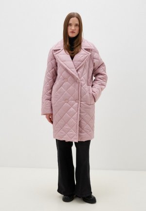 Куртка утепленная LO. Цвет: розовый