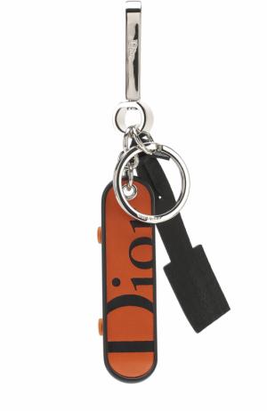 Брелок для ключей с подвесками Dior. Цвет: оранжевый