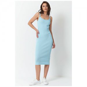 Платье , размер 46, голубой FLY. Цвет: фуксия