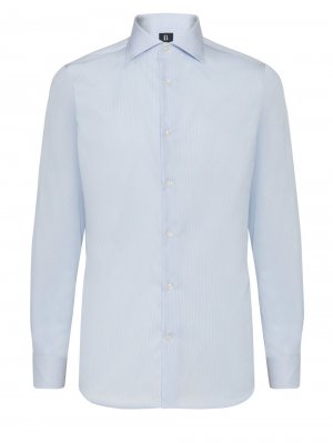Деловая рубашка стандартного кроя , пастельно-синий/голубой Boggi Milano