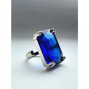 Кольцо , кристалл, синий ( Verba ). Цвет: синий