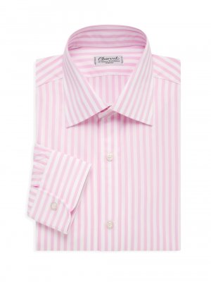 Классическая рубашка в полоску Barrell , розовый Charvet