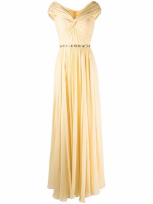 Grace ruched gown Jenny Packham. Цвет: желтый