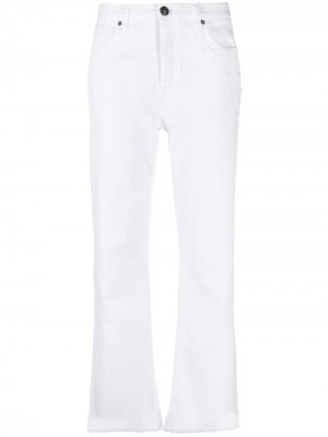 Широкие джинсы средней посадки ETRO. Цвет: белый