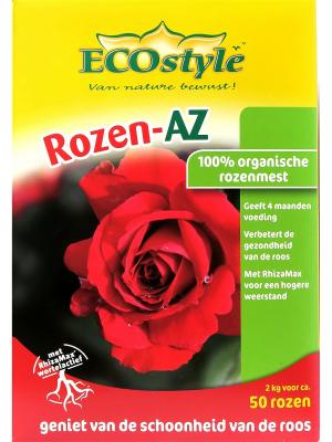 Натуральное органическое удобрение Rozen-AZ для любых сортов роз, 2 кг на 20 кв. м ECOstyle. Цвет: желтый, зеленый