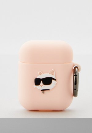 Чехол для наушников Karl Lagerfeld Airpods 1/2. Цвет: розовый