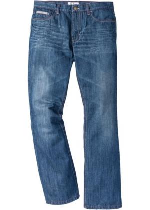 Расклешенные джинсы Regular Fit с контрастными швами, cредний рост (N) (синий) bonprix. Цвет: синий