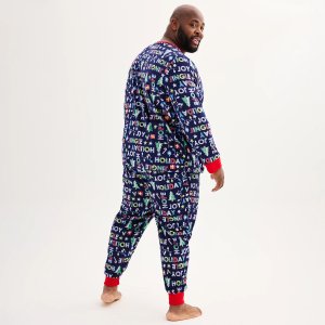Пижамный комплект с верхом и низом из микрофлиса для больших высоких Jammies For Your Families