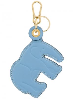 Брелок для ключей в виде слона Loewe. Цвет: синий