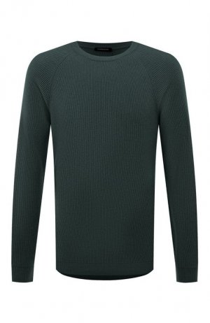 Кашемировый пуловер Canessa. Цвет: зелёный
