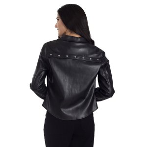 Женская куртка из искусственной кожи Trucker Nine West