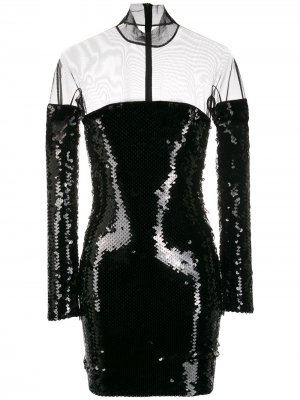 Коктейльное платье с пайетками Tom Ford. Цвет: черный