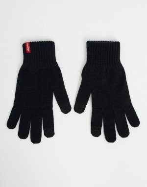 Черные перчатки для сенсорных гаджетов Levis-Черный Levi's