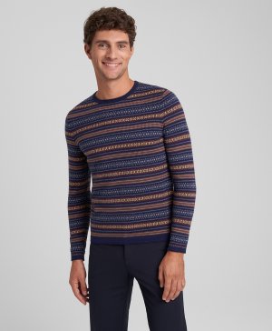 Пуловер трикотажный KWL-0898 NAVY HENDERSON. Цвет: синий
