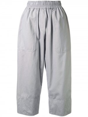 Укороченные брюки с эластичной талией Lee Mathews. Цвет: серый