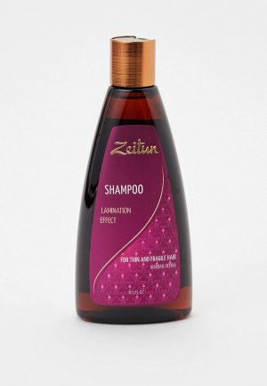 Шампунь Zeitun Эффект ламинирования, для тонких и хрупких волос, с иранской хной, 250 мл. Цвет: прозрачный