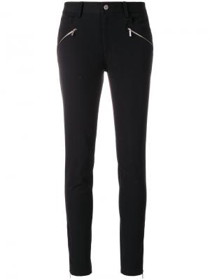 Укороченные джинсы с молниями Michael Kors. Цвет: чёрный