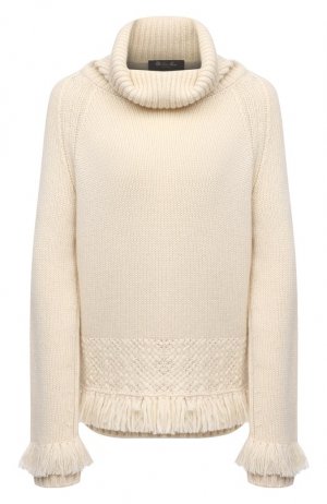 Кашемировый свитер Loro Piana. Цвет: кремовый