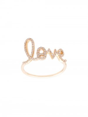 Золотое кольцо с бриллиантами Sydney Evan. Цвет: золотистый
