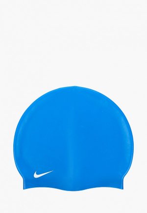 Шапочка для плавания Nike Solid Silicone Adult Cap. Цвет: синий
