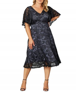 Женское кружевное коктейльное платье больших размеров Camille Kiyonna