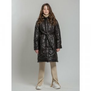 Пальто , размер 152, черный Orso Bianco. Цвет: черный