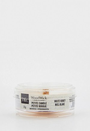 Свеча ароматическая Woodwick мини белый мед, 31 г. Цвет: прозрачный