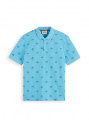 Рубашка-поло MINI AOP , цвет blue lagoon Scotch & Soda