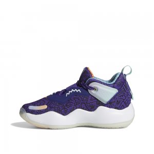 Детские баскетбольные кроссовки D.O.N. Issue 3 adidas Originals. Цвет: фиолетовый