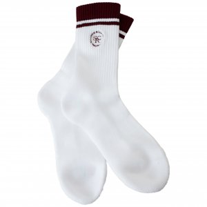 Белые носки с вышивкой SRC SPORTY & RICH