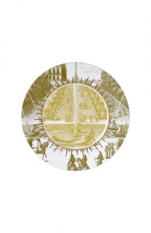 Обеденная тарелка Versailles Bernardaud. Цвет: золотой