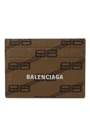 Футляр для кредитных карт Balenciaga. Цвет: бежевый