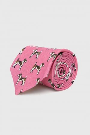 Льняной галстук , розовый Polo Ralph Lauren
