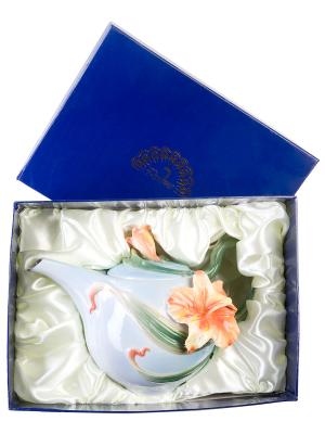 Заварочный чайник Лилии Pavone. Цвет: голубой, зеленый, оранжевый