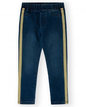 Леггинсы для девочки из джинсовой ткани с эластичной резинкой на талии , синий Canada House