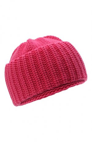 Кашемировая шапка Saint Laurent. Цвет: розовый