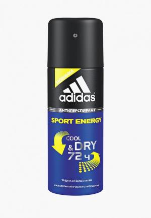 Дезодорант adidas Anti-perspirant Spray Male, 150 мл c&d sport energy. Цвет: прозрачный
