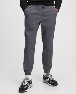 Мужские базовые однотонные брюки-джоггеры Gap, серый GAP. Цвет: серый
