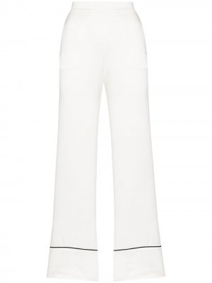 Пижамные брюки Asceno. Цвет: белый
