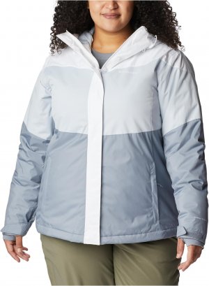 Утепленная куртка Tipton Peak II больших размеров , цвет White/Tradewinds Grey/Cirrus Grey Columbia