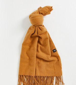 Бежевый широкий шарф в стиле унисекс из переработанных материалов Inspired-Светло-бежевый цвет Reclaimed Vintage