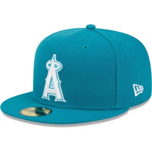 Мужская приталенная шляпа Бирюзовая Los Angeles Angels 59FIFTY NEW ERA