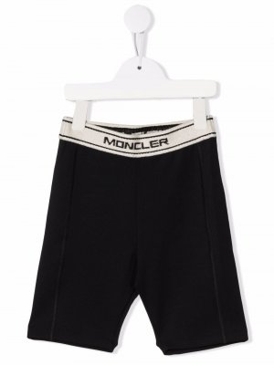 Logo-waistband legging shorts Moncler Enfant. Цвет: черный