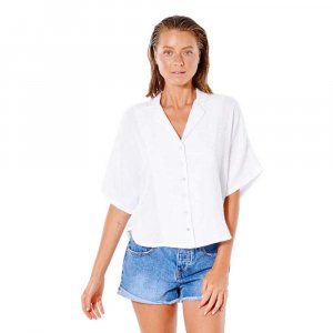 Рубашка с коротким рукавом Premium Linen, белый Rip Curl
